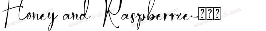 Honey and Raspberrie字体转换